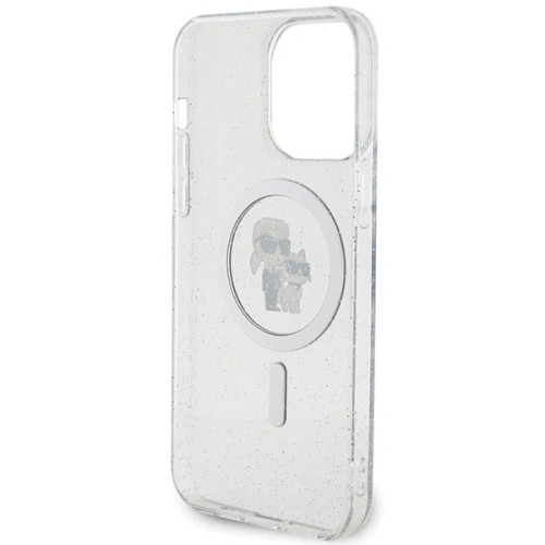 Kup Etui Karl Lagerfeld KLHMP15XHGKCNOT Apple iPhone 15 Pro Max hardcase Karl&Choupette Glitter MagSafe transparent - KLD1695 - {ean13} - Sklep Home Screen