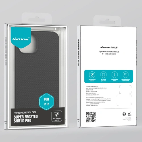 Kup Etui Nillkin Super Frosted Shield Pro Apple iPhone 15 fekete - NLK1213 - {ean13} - Sklep Home Screen