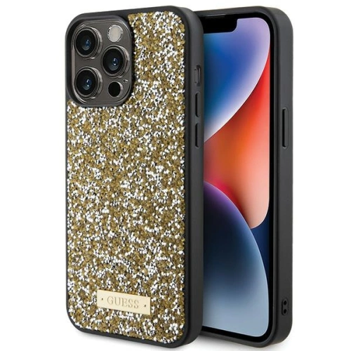 Kup Etui Guess GUHCP15XPFGSBSD Apple iPhone 15 Pro Max hardcase Rhinestone Metal Logo žlutý/yellow - GUE2865 - {ean13} - Sklep Home Screen