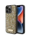 Guess GUHCP15XPFGSBSD Apple iPhone 15 Pro Max hardcase Rhinestone Metal Logo yellow