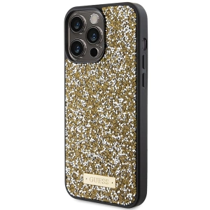 Kup Etui Guess GUHCP15XPFGSBSD Apple iPhone 15 Pro Max hardcase Rhinestone Metal Logo żółty/yellow - GUE2865 - {ean13} - Sklep Home Screen
