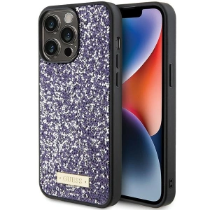 Kup Etui Guess GUHCP15XPFGSBSP Apple iPhone 15 Pro Max hardcase s krystaly a kovovým logem fialový/purple - GUE2866 - {ean13} - Sklep Home Screen