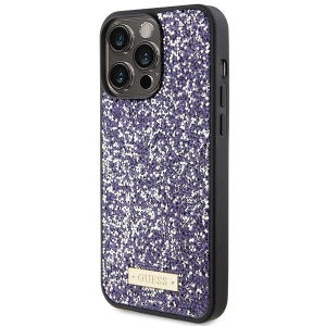Kup Etui Guess GUHCP15XPFGSBSP Apple iPhone 15 Pro Max hardcase Rhinestone Metal Logo fioletowy/purple - GUE2866 - {ean13} - Sklep Home Screen