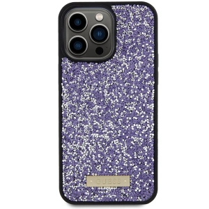 Kup Etui Guess GUHCP15XPFGSBSP Apple iPhone 15 Pro Max hardcase Rhinestone Metal Logo fioletowy/purple - GUE2866 - {ean13} - Sklep Home Screen