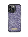 Buy Guess GUHCP15XPFGSBSP Apple iPhone 15 Pro Max hardcase Rhinestone Metal Logo purple - GUE2866 - {ean13} - Home Screen Store Europe