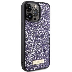 Kup Etui Guess GUHCP15XPFGSBSP Apple iPhone 15 Pro Max hardcase Rhinestone Metal Logo fioletowy/purple - GUE2866 - {ean13} - Sklep Home Screen