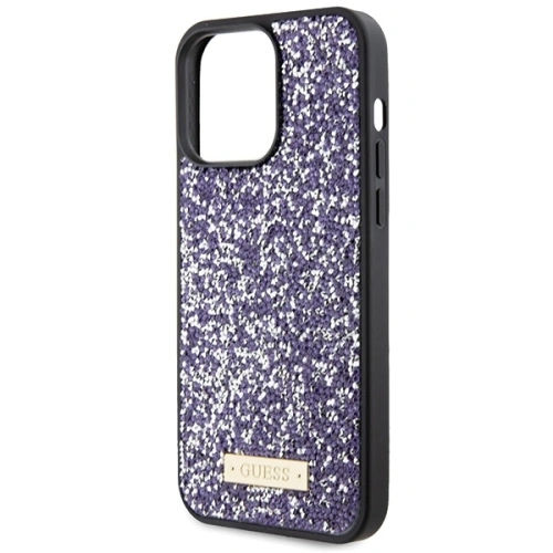 Buy Guess GUHCP15XPFGSBSP Apple iPhone 15 Pro Max hardcase Rhinestone Metal Logo purple - GUE2866 - {ean13} - Home Screen Store Europe