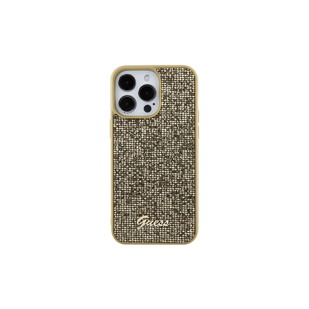 Etui Guess GUHCP15XPMSDGSD Apple iPhone 15 Pro Max hardcase Disco Metal Script złoty/gold