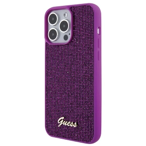 Buy Guess GUHCP15XPMSDGSF Apple iPhone 15 Pro Max hardcase Disco Metal Script fuschia - GUE2868 - {ean13} - Home Screen Store Europe