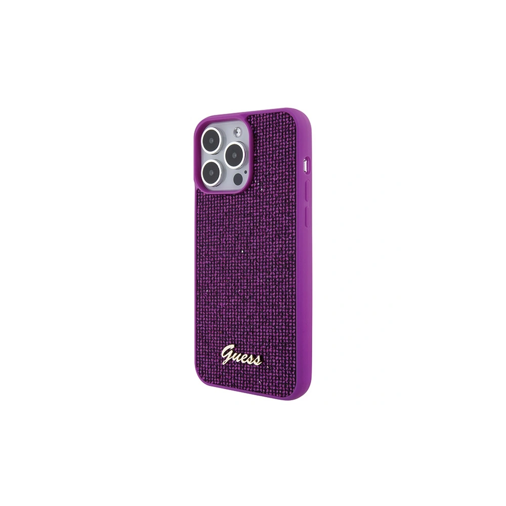 Etui Guess GUHCP15XPMSDGSF Apple iPhone 15 Pro Max hardcase Disco Metal Script fuksja/fuschia