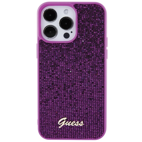 Buy Guess GUHCP15XPMSDGSF Apple iPhone 15 Pro Max hardcase Disco Metal Script fuschia - GUE2868 - {ean13} - Home Screen Store Europe