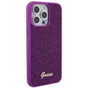Buy Guess GUHCP15XPMSDGSF Apple iPhone 15 Pro Max hardcase Disco Metal Script fuschia - GUE2868 - {ean13} - Home Screen Store Europe