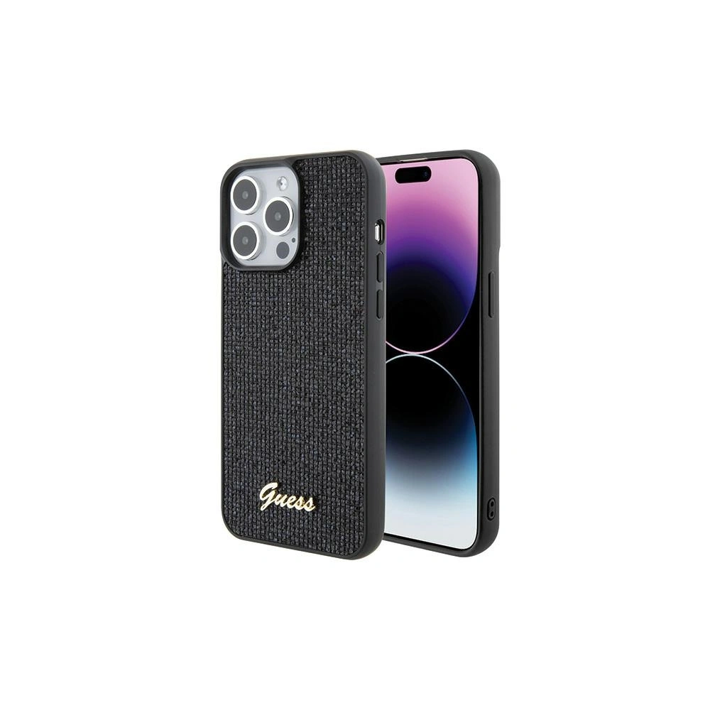 Etui Guess GUHCP15XPMSDGSK Apple iPhone 15 Pro Max hardcase Disco Metal Script czarny/black
