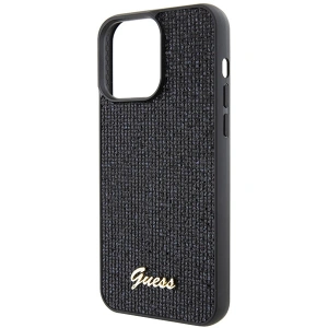 Buy Guess GUHCP15XPMSDGSK Apple iPhone 15 Pro Max hardcase Disco Metal Script black - GUE2869 - {ean13} - Home Screen Store Europe