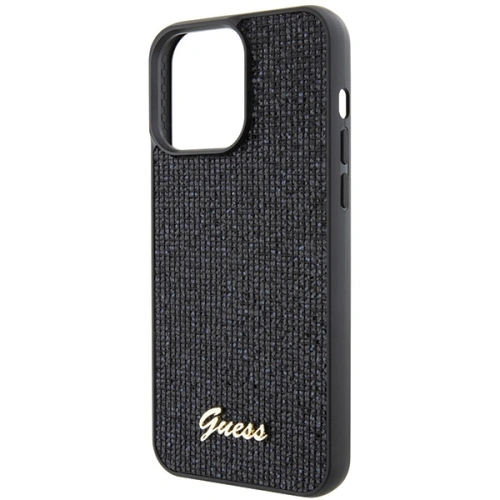 Buy Guess GUHCP15XPMSDGSK Apple iPhone 15 Pro Max hardcase Disco Metal Script black - GUE2869 - {ean13} - Home Screen Store Europe
