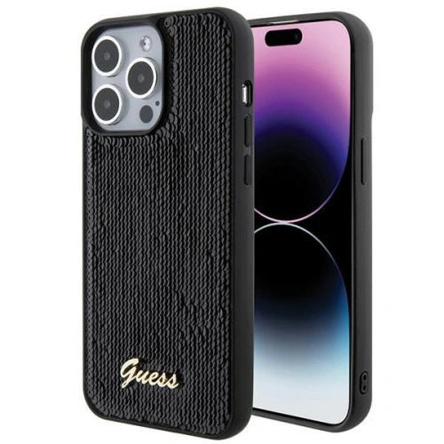 Kup Etui Guess GUHCP15XPSFDGSK Apple iPhone 15 Pro Max hardcase Sequin Script Metal černý/black - GUE2870 - {ean13} - Sklep Home Screen