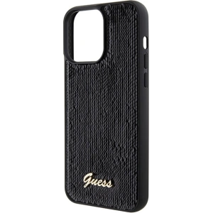Buy Guess GUHCP15XPSFDGSK Apple iPhone 15 Pro Max hardcase Sequin Script Metal black - GUE2870 - {ean13} - Home Screen Store Europe