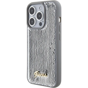 Kup Etui Guess GUHCP15XPSFDGSS Apple iPhone 15 Pro Max hardcase Sequin Script Metal srebrny/silver - GUE2871 - {ean13} - Sklep Home Screen