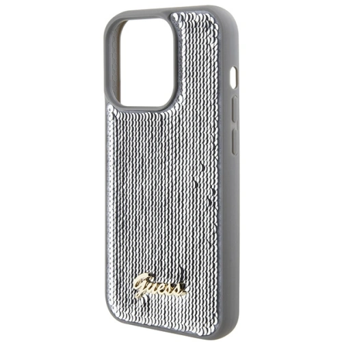 Kup Etui Guess GUHCP15XPSFDGSS Apple iPhone 15 Pro Max hardcase Sequin Script Metal stříbrný/silver - GUE2871 - {ean13} - Sklep Home Screen