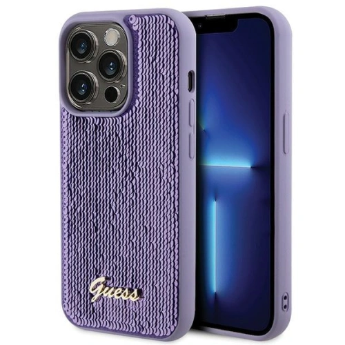 Kup Etui Guess GUHCP15XPSFDGSU Apple iPhone 15 Pro Max hardcase Sequin Script Metal fialový/purple - GUE2872 - {ean13} - Sklep Home Screen