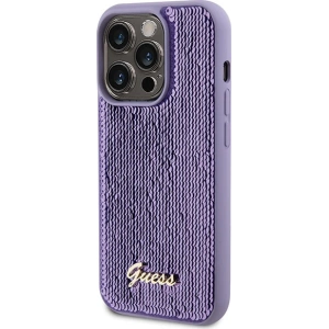 Kup Etui Guess GUHCP15XPSFDGSU Apple iPhone 15 Pro Max hardcase Sequin Script Metal fioletowy/purple - GUE2872 - {ean13} - Sklep Home Screen