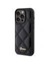 Buy Guess GUHCP15XPSQSQSK Apple iPhone 15 Pro Max hardcase Quilted Metal Logo black - GUE2873 - {ean13} - Home Screen Store Europe