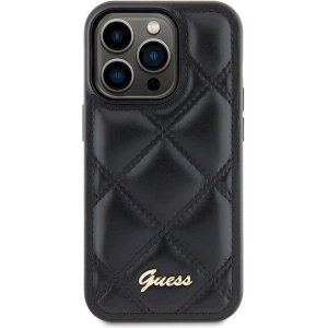 Kup Case Guess GUHCP15XPSQSQSK Apple iPhone 15 Pro Max Hartschale Gestepptes Metall-Logo schwarz/black - GUE2873 - {ean13} - Sklep Home Screen