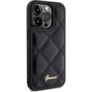 Kup Case Guess GUHCP15XPSQSQSK Apple iPhone 15 Pro Max Hartschale Gestepptes Metall-Logo schwarz/black - GUE2873 - {ean13} - Sklep Home Screen