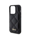 Buy Guess GUHCP15XPSQSQSK Apple iPhone 15 Pro Max hardcase Quilted Metal Logo black - GUE2873 - {ean13} - Home Screen Store Europe