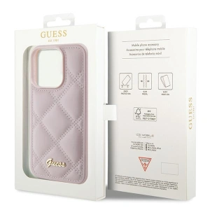 Kup Etui Guess GUHCP15XPSQSQSP Apple iPhone 15 Pro Max hardcase Quilted Metal Logo różowy/pink - GUE2874 - {ean13} - Sklep Home Screen
