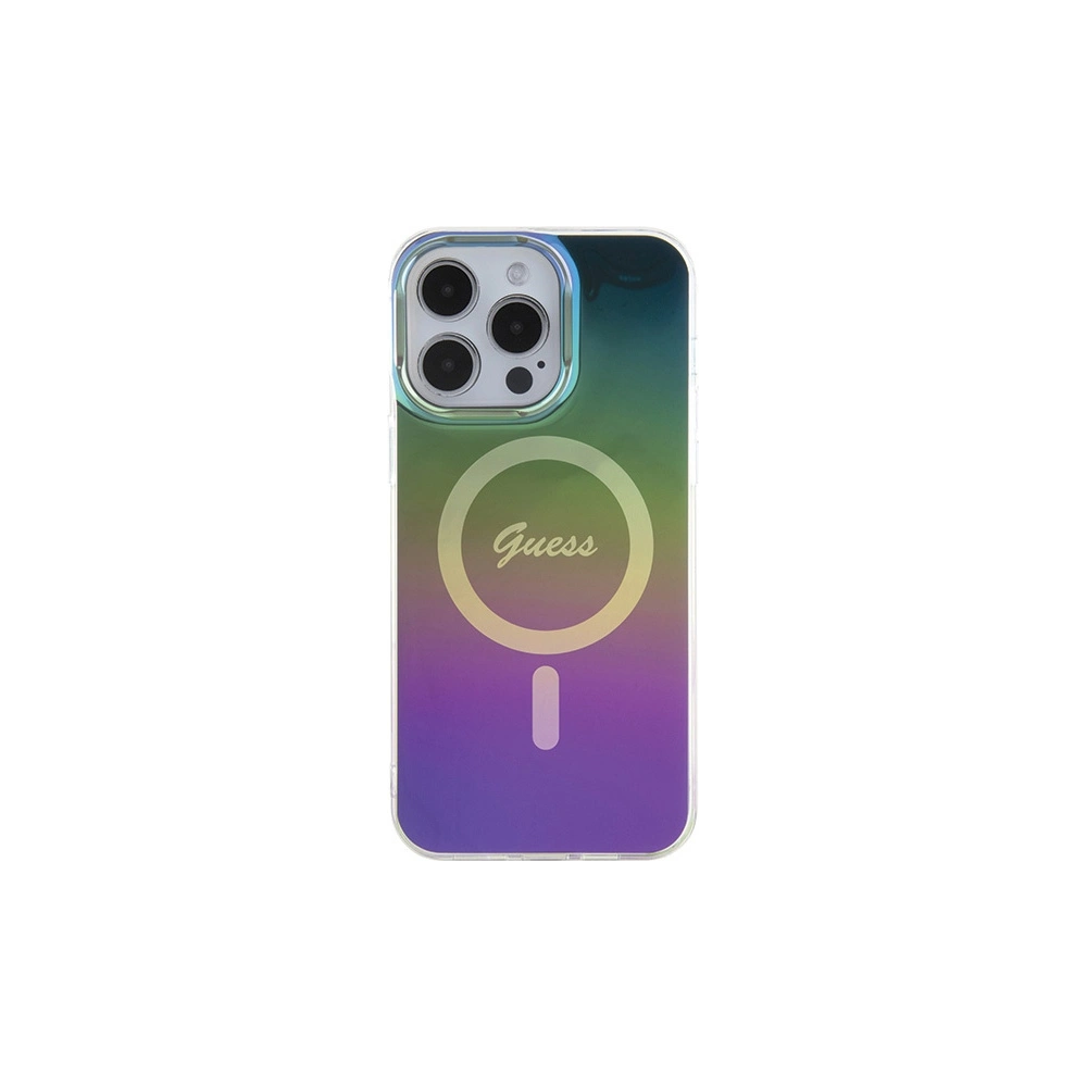 Etui Guess GUHMP15LHITSK Apple iPhone 15 Pro hardcase IML Iridescent MagSafe wielokolorowy/rainbow