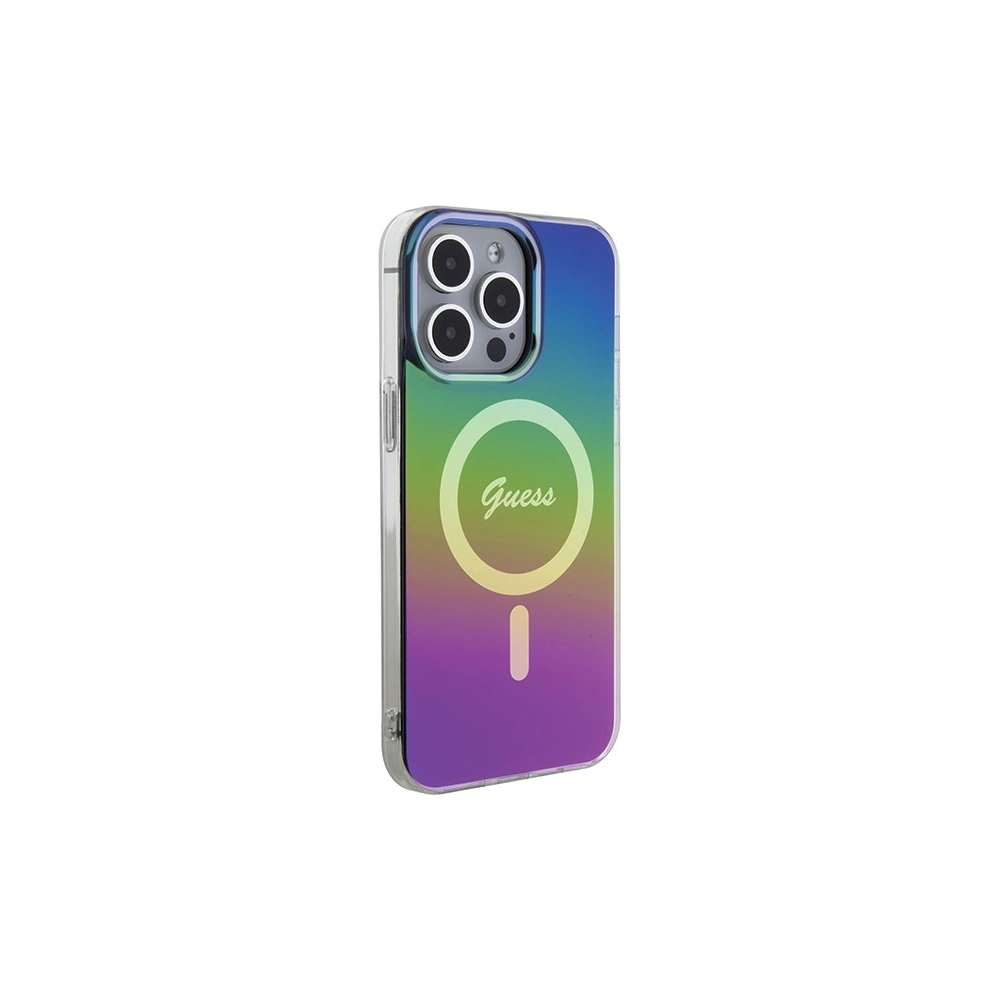 Etui Guess GUHMP15LHITSK Apple iPhone 15 Pro hardcase IML Iridescent MagSafe wielokolorowy/rainbow