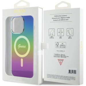 Etui Guess GUHMP15LHITSK Apple iPhone 15 Pro hardcase IML Iridescent MagSafe wielokolorowy/rainbow