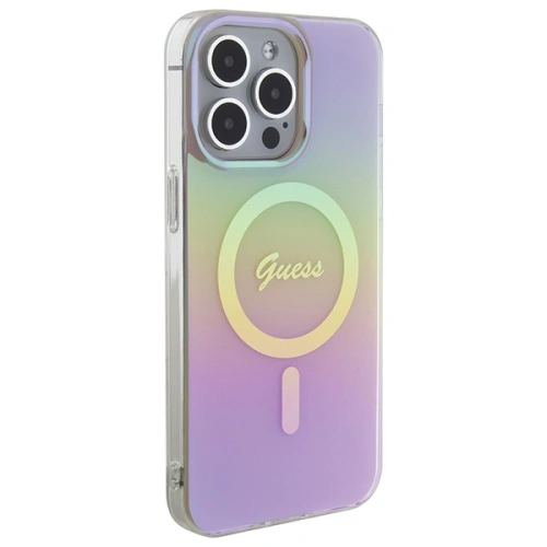 Kup Etui Guess GUHMP15LHITSP Apple iPhone 15 Pro hardcase IML Iridescent MagSafe rózsaszín/pink - GUE2876 - {ean13} - Sklep Home Screen