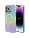 Etui Guess GUHMP15LHITSQ Apple iPhone 15 Pro hardcase IML Iridescent MagSafe tyrkysový/turquoise