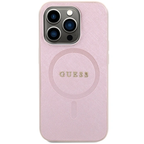 Kup Etui Guess GUHMP15XPSAHMCP Apple iPhone 15 Pro Max hardcase Saffiano MagSafe różowy/pink - GUE2879 - {ean13} - Sklep Home Screen