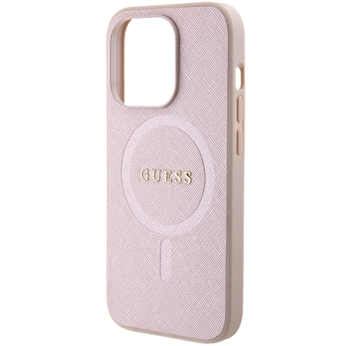 Kup Etui Guess GUHMP15XPSAHMCP Apple iPhone 15 Pro Max hardcase Saffiano MagSafe różowy/pink - GUE2879 - {ean13} - Sklep Home Screen