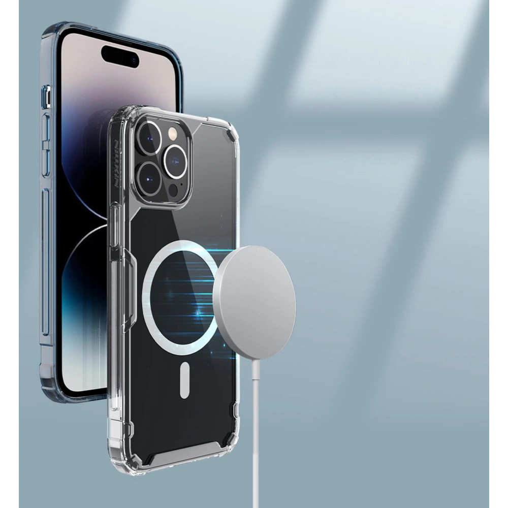 Etui Nillkin Nature Pro Magnetic Apple iPhone 15 Pro białe