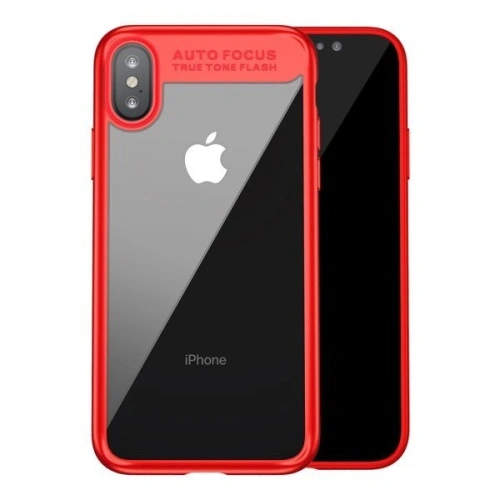 Buy Baseus Suthin Transparent Case iPhone X / XS Red - BSU305RED - {ean13} - Home Screen Store Europe