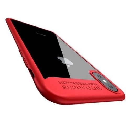 Kup Durchsichtiges Case Baseus Suthin iPhone X / XS - roter Rahmen - BSU305RED - {ean13} - Sklep Home Screen