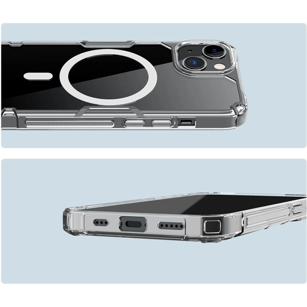 Etui Nillkin Nature Pro Magnetic Apple iPhone 15 Plus / 14 Plus niebieskie