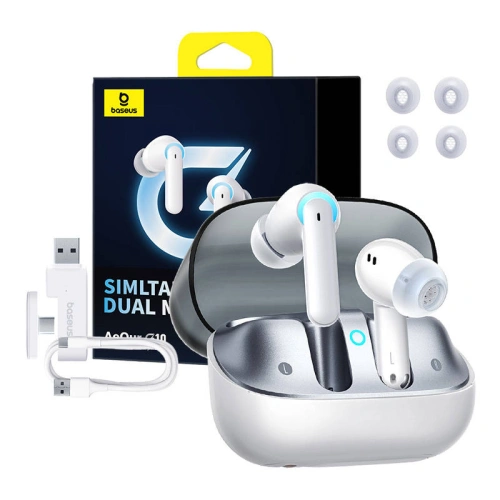 Buy Baseus AeQur G10 TWS in-ear headphones (white) - BSU4574 - {ean13} - Home Screen Store Europe