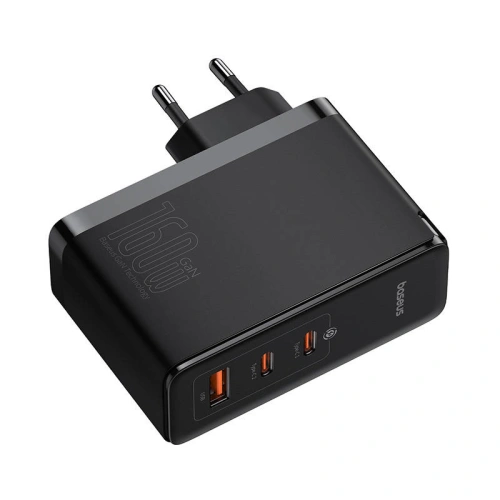 Kup Síťová nabíječka Baseus CCGANG160CE GaN5 Pro USB-A + 2xUSB-C PD 160W (černá) - BSU4575 - {ean13} - Sklep Home Screen