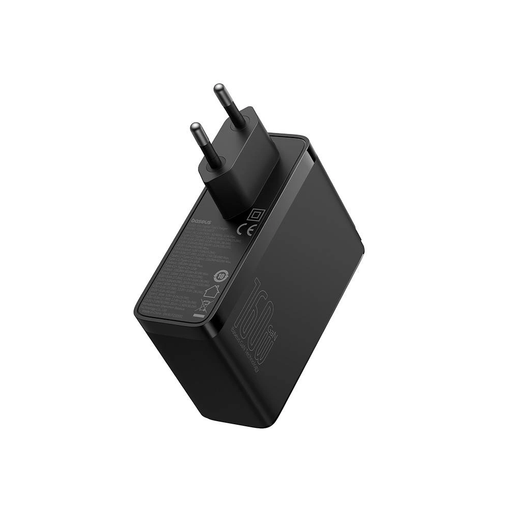 Ładowarka sieciowa Baseus CCGANG160CE GaN5 Pro USB-A + 2xUSB-C PD 160W (czarna)