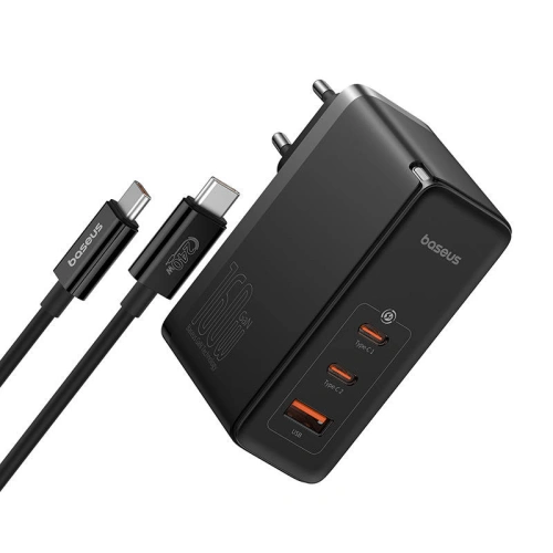 Kup Síťová nabíječka Baseus CCGANG160CE GaN5 Pro USB-A + 2xUSB-C PD 160W (černá) - BSU4575 - {ean13} - Sklep Home Screen