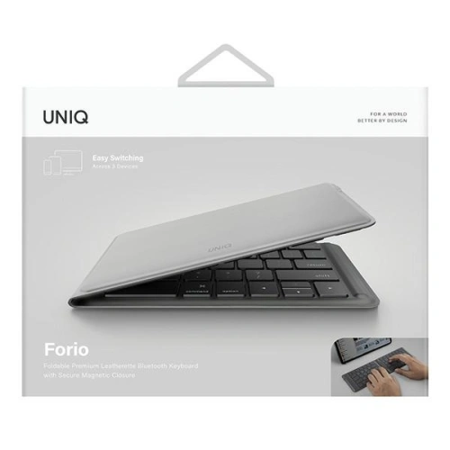 Kup Skládací klávesnice UNIQ Forio Bluetooth šedá/černobílá - UNIQ949 - {ean13} - Sklep Home Screen