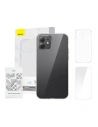 Case Baseus Crystal Series Clear Apple iPhone 12 (transparent) + gehärtetes Glas + Reinigungsset