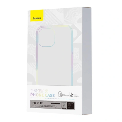 Kup Case Baseus Crystal Series Clear Apple iPhone 12 (transparent) + gehärtetes Glas + Reinigungsset - BSU4576 - {ean13} - Sklep Home Screen