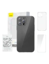 Baseus Apple Carcasă Crystal Series Clear iPhone 12 Pro (transparent) + sticlă călită + kit de curățare