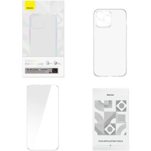 Kup Etui Baseus Crystal Series Clear Apple iPhone 12 Pro (átlátszó) + edzett üveg + tisztító készlet - BSU4577 - {ean13} - Sklep Home Screen